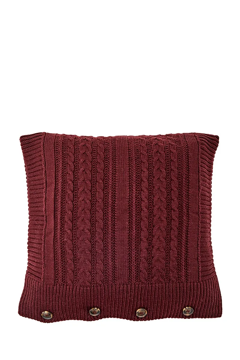 В'язана наволочка SEWEL DW796 40х40 Бордо