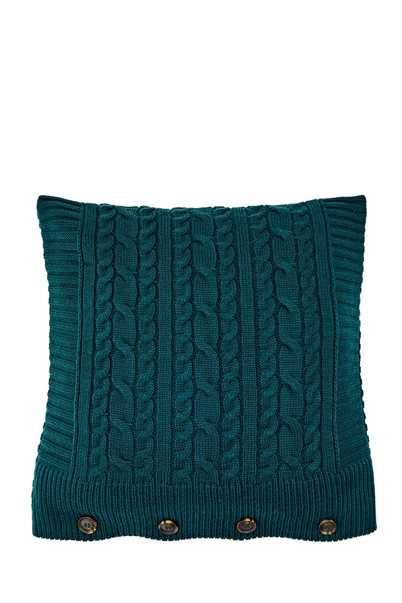В'язана наволочка SEWEL DW798 40х40 Темно-зелений