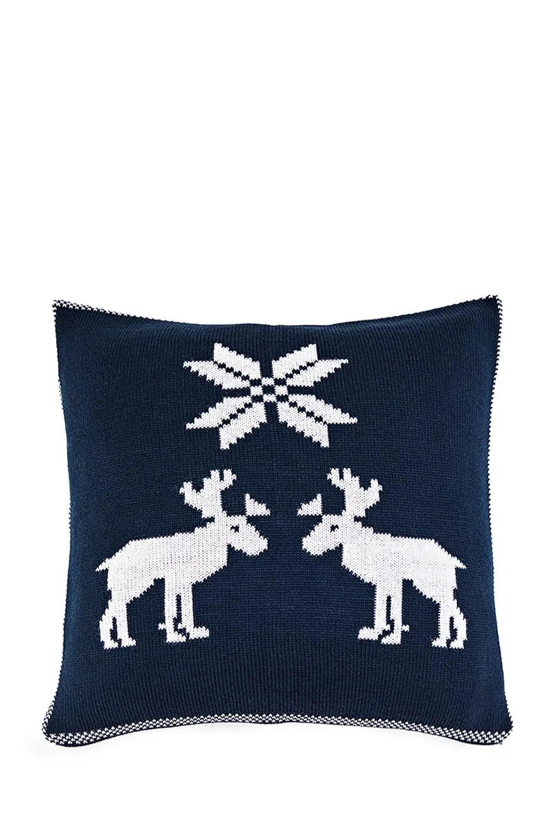 В'язана наволочка SEWEL DW808 40х40 Темно-синій